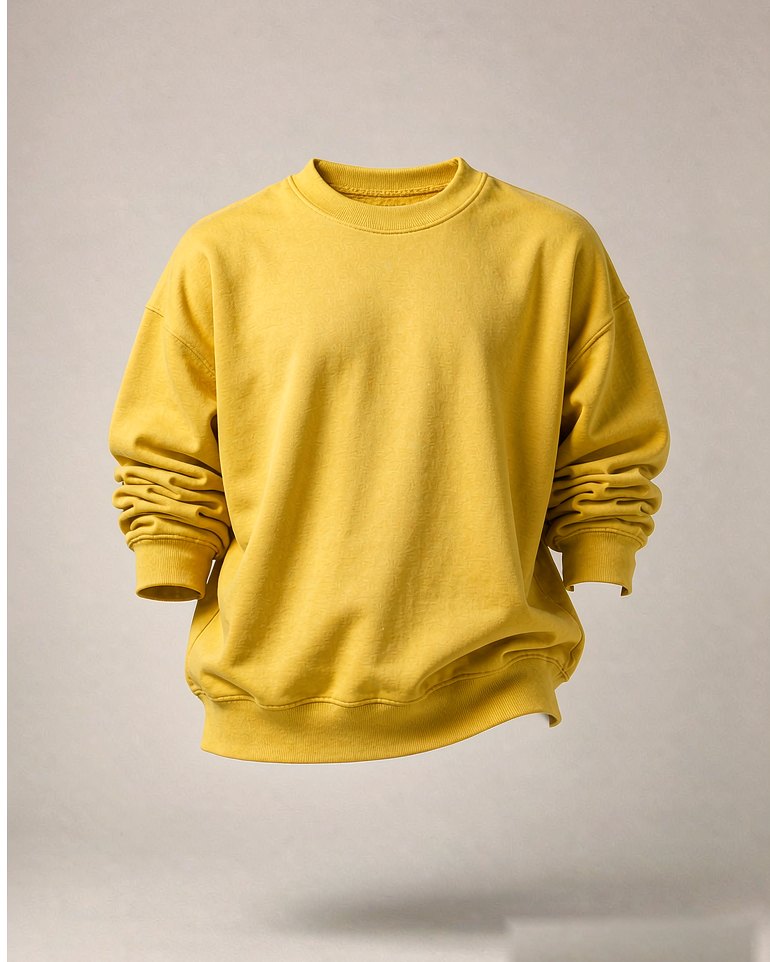 Crew Sweat in Butter Yellow