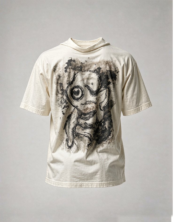 Graphic Tee in Off White