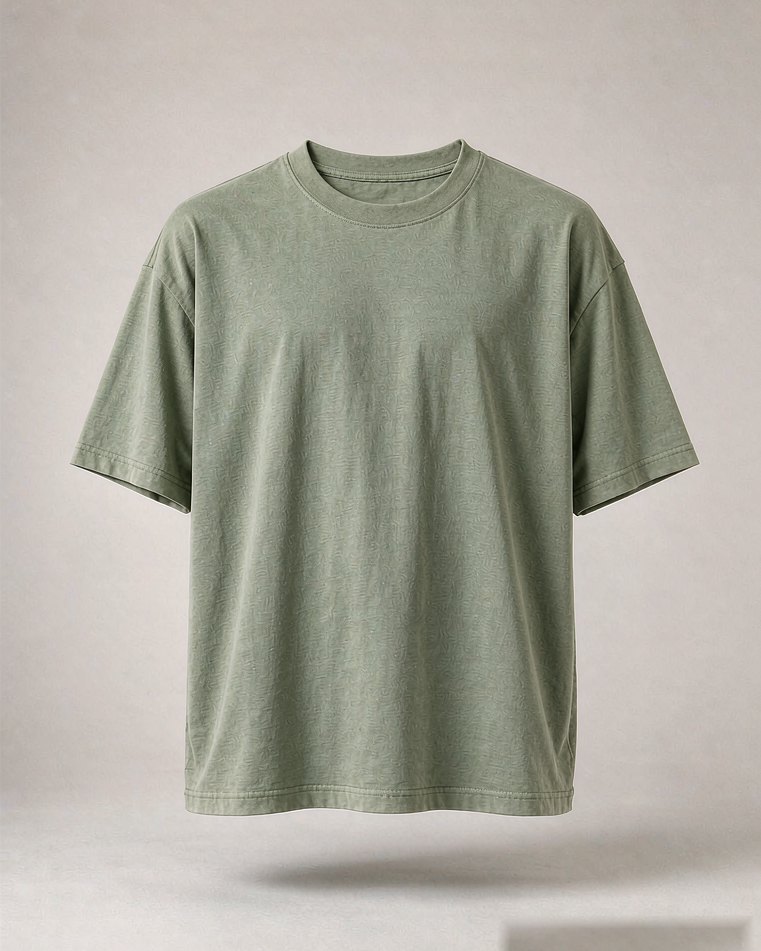 Relaxed Tee in Sage Green